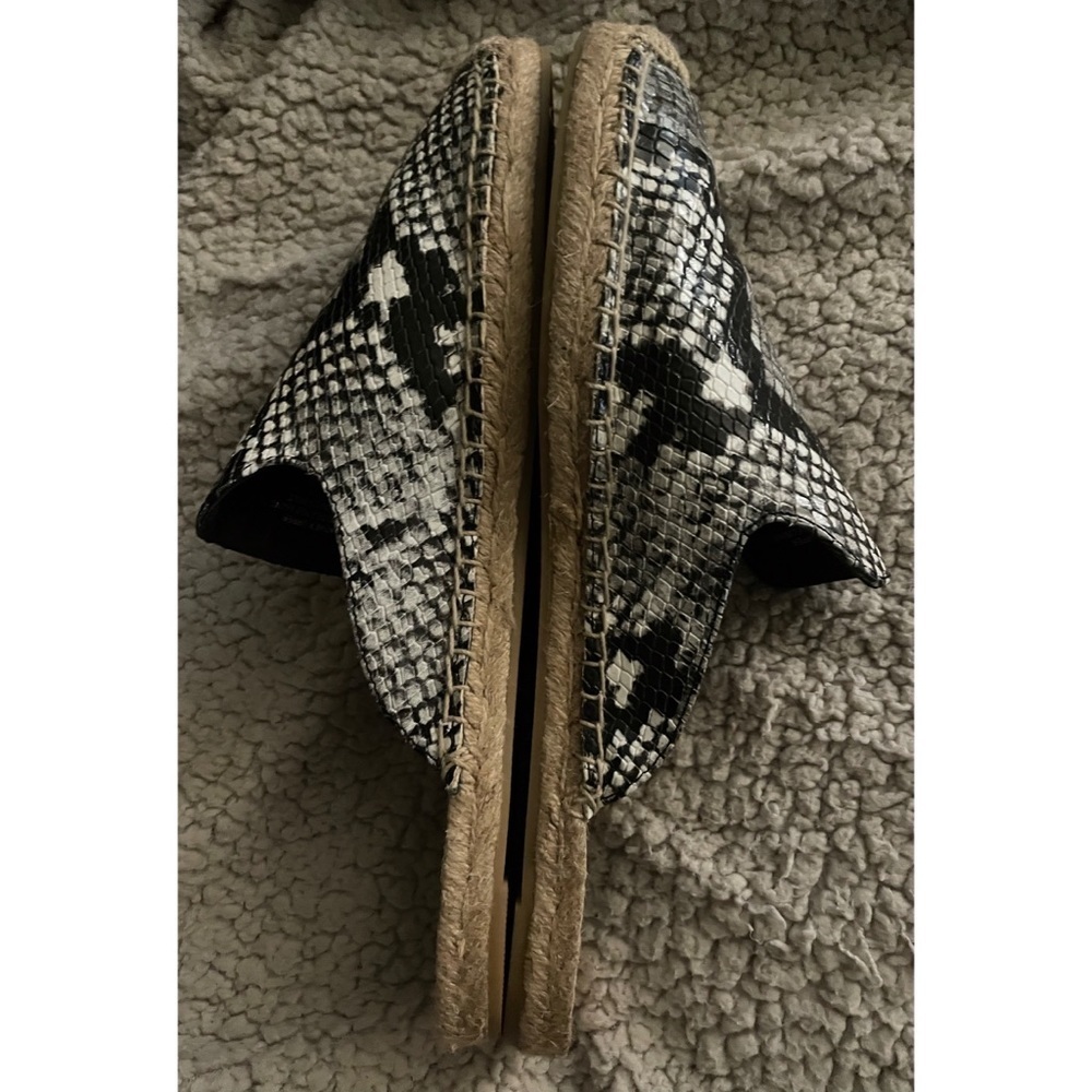 Tory Burch | Leather Max Snake-Print Espadrille Mule Size 10.5 - EUC - Picture 6 of 8